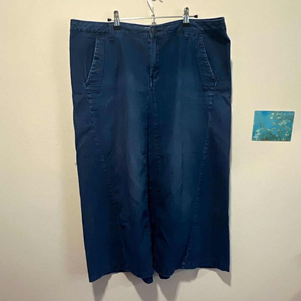 Women’s Blue Denim-Style Pants Regular Size Type